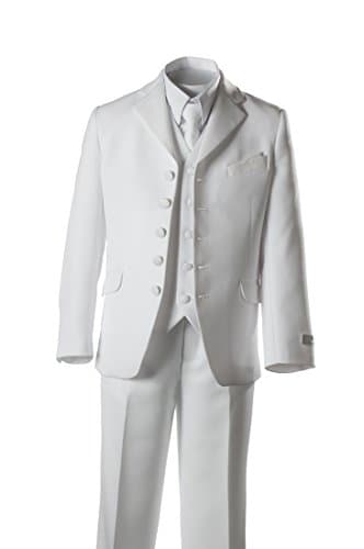 Boys 5 Button First Holy Communion Suit - White (Boys 16)