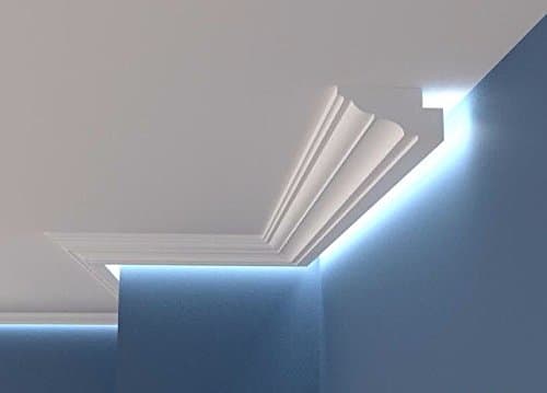 XPS Polystyrene BGX9 COVING LED Lighting System Cornice, Moulding, SIdelighting, Indirect Lighting, Ceiling coving Decoration, Home Decor, Quality Product (19, 100mm x 80mm)