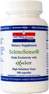 NutraSense SelenoSense with exselen Selenium, 100mcg, 100ct veggie capsules by The NutraSense Company