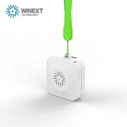 Winext Portable Air purifier, Personal Mini Ionic Air Purifier, USB Rechargeable. Removes Cigarette Smoke, Bacteria, Unbearable Odor (white)