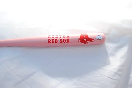 Boston Red Sox Commemorative Mini Baseball Bat, Pink with Red Logo