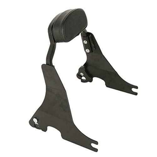 YC Black Short Passenger Backrest Bracket Sissy Bar For Harley Sportster XL 2004-UP