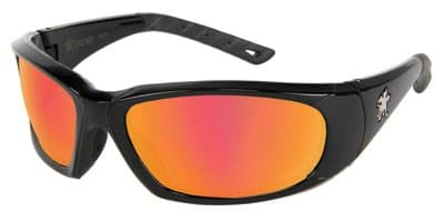 Crews Force Flex Next Generation Ultra-Flexible Safety Glasses With Fire Mirror Lens