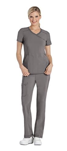 CHEROKEE Women's Infinity Mock Wrap Scrubs Shirt