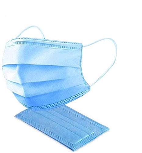 Disposable Face Masks with Elastic Ear Loop 3 Ply Breathable and Comfortable for Blocking Dust Air Pollution Protection Pack of 20 PCS