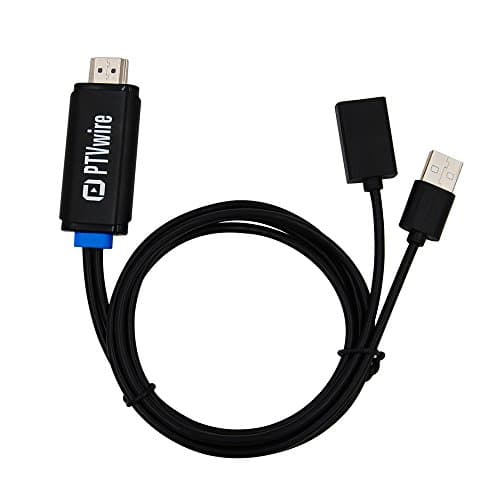 PTVWire Lightning Digital AV Adapter, Plug and Play Lightning MHL to HDMI Mirroring Cable for iPhone iPad Samsung Huawei Smartphones(FEMALE)