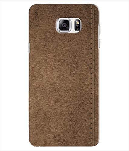 Inktree Printed Designer Silicon Back Case Cover for Samsung Galaxy Note 5 - Leather Pattern Design
