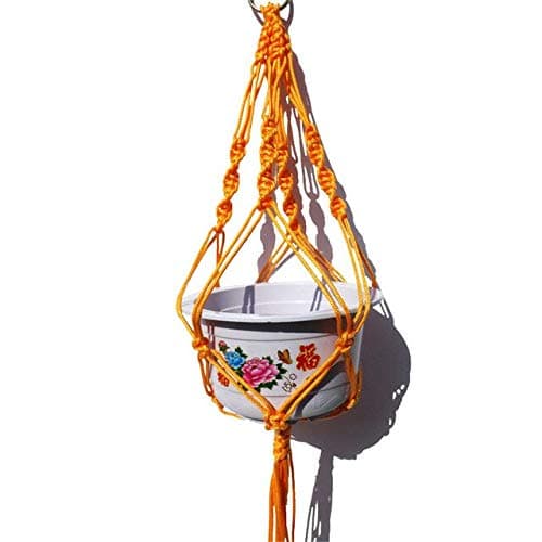 Hanging Lifting Rope String Macrame Plant Hanger Planter Flower Basket Holder Garden Flower Pot Tassel for Indoor Outdoor