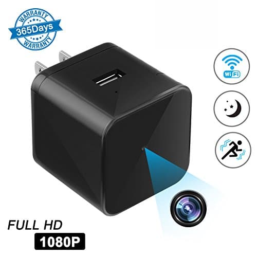 Hidden Camera with Night Vision,FULL HD 1080P Spy Camera wireless ip camera with Motion Detection Alarm,Mini Nanny Camera for Home Security and Pet Baby Office Monitoring Nursing KAUPOONK