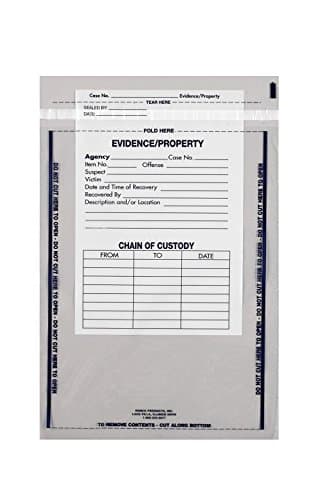 Vonco VonSecure BAC-2213 Evidence Bag, Polyethylene, Large