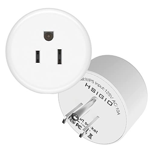 1 Pack WiFi Smart Plug,Mini Outlet Socket,Works with Amazon Alexa Echo and Google Assistant,No Hub Required,Remote Control by Smart Phone with Timing Function From Anywhere,White