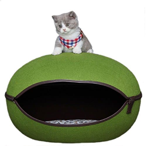 Rural Style Egg Type Removable Cat Beds Removable Zipper Pet Waterloo