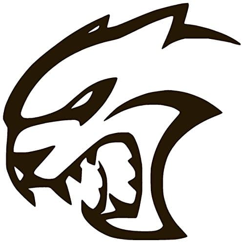DODGE HELLCAT Vinyl Sticker Decal (Black, 6" x 6")