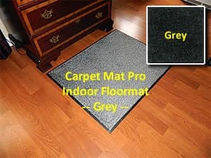 Walk Off Entry Floor Mat - Carpet Mat Pro - 3' x 20' - Grey - Non Skid Indoor Runner Matting