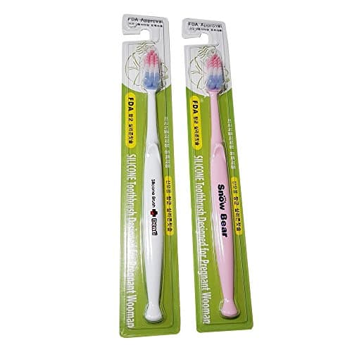 Silisol Gum Massage Toothbrush 8 pcs per pack (4 white, 4 pink)