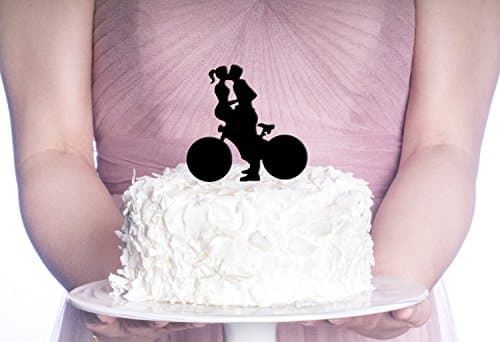 Couple Bicycle Cake Topper, Wedding Cake Topper