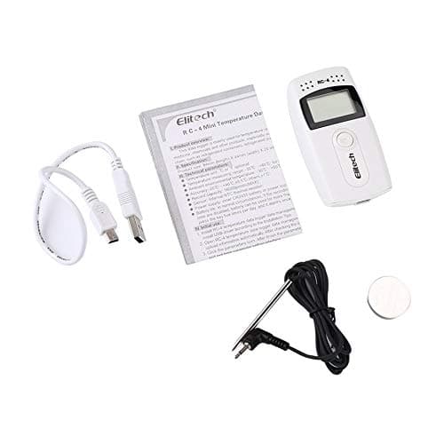 Rc-4 Temperature Recorder USB Warehouse Cold Chain Transport Thermomete White