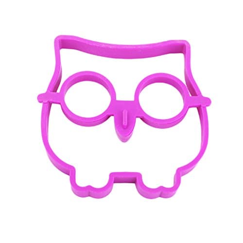 1 Pack Cute Silicone Owl Egg Fried Shaped Mold Shaper Ring Kitchen Cooking Tool