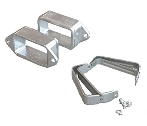 Kabelschlepp CF085 CF MB2 Cross Flange Mounting Bracket Set, Flexible Steel, 4.72x1.97" OD, 4" x 1.5" ID, Silver