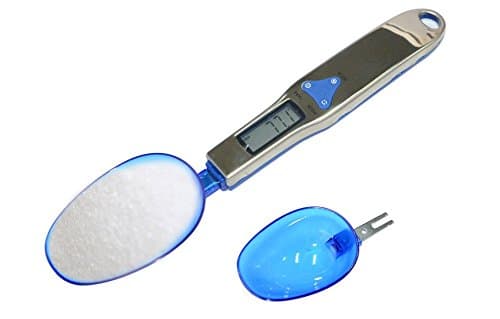 1pcs High Precision 300g / 0.1g LCD Electronic Digital Spoon Scale Weighing Food for Kitchen Lab Measuring Tool with Two Spoons