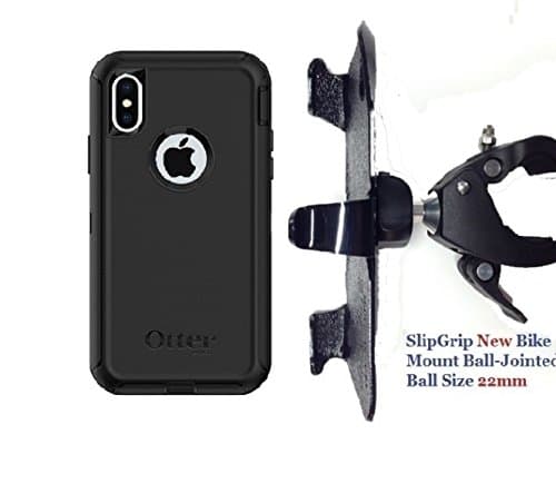 SlipGrip 1.5" Bike Holder for Apple iPhone X Using Otterbox Defender Case