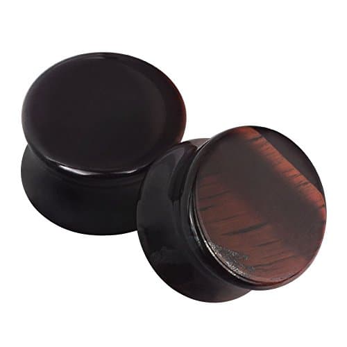 2PCS Stone Ear Plugs Tunnels Saddle Expander Body Piercing Set Gauges 2g-5/8