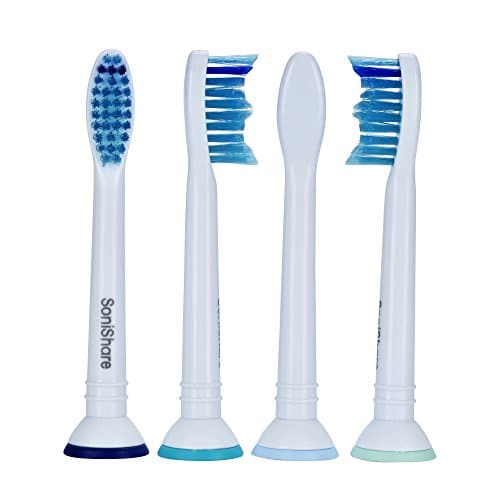 Generic BlueWave Proresults Replacement Heads for Philips Sonicare Toothbrushes, 4 Pack, fit Essence+, Plaque Control, Gum Health, DiamondClean, FlexCare, HealthyWhite