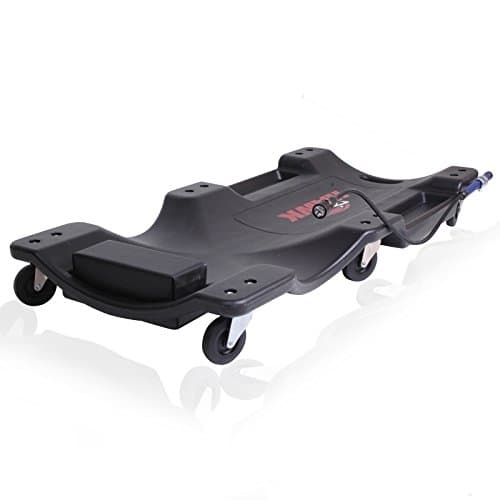 Hawk Tools Heavy Duty Garage Workshop Mechanics 40 Inch Car Van Vehicle Automotive Dolly Creeper Crawler with Light