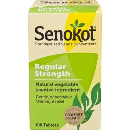 Senokot Natural Vegetable Laxative Ingredient, Tablets, 100 Count (Pack of 3) VNK#auek