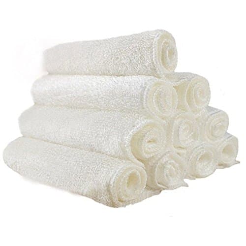 Chaowei 8-pack Reusable Strong Detergency Microfiber Bamboo Fiber Dish Wash Cloth / Clean Towel for Kitchen(23cmX18cm)