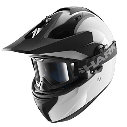 Shark Helmets Explore-R Blank Black White (Medium)