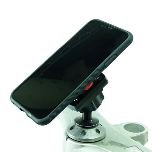 BuyBits 12mm Motorcycle Stem Mount & TiGRA MountCase for iPhone X fits Honda Blackbird / Kawasaki