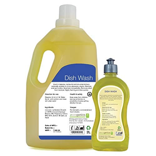 ecogenics Dish Wash - 2Ltr with 500ml Dispenser