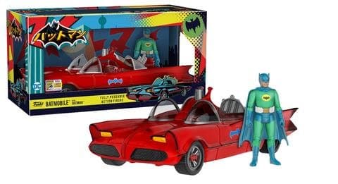SDCC 2017 Exclusive Red Batmobile Green Batman Figure LE 1500