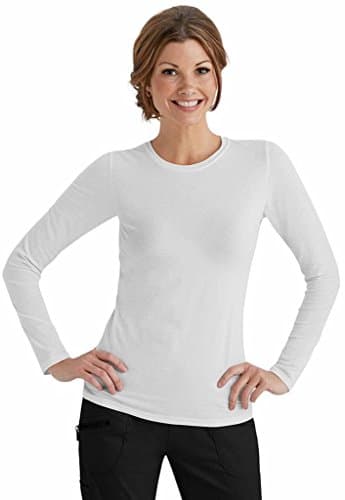 Beyond Scrubs Women's Long Sleeve Tee M White