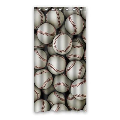 Dalliy Custom Baseball Shower Curtain Polyester 90cm x 183cm