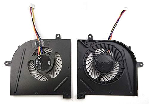 Tested Replacement CPU Cooling Fan for MSI GS63 GS63VR GS73 GS73VR MS-16K2 MS-17B1 Series,Compatible Part Number BS5005HS-U2F1 (4 Wires)