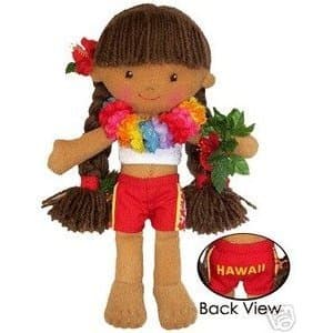 8-1/2" Soft Hawaiian Doll - Kaitlyn