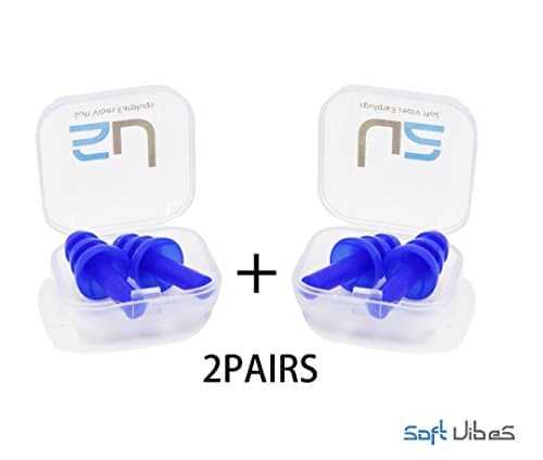 Soft Vibes: 2 Sets of Sleeping Earplugs - Designed for Sleeping, Shooting Range, Concerts, and Motorcycles (29dB Noise Reduction)