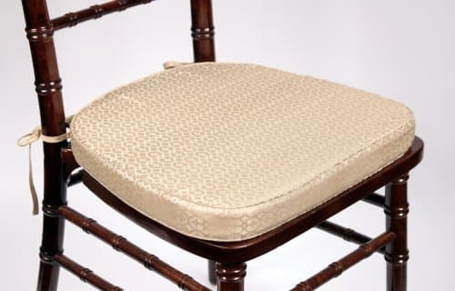 Circle Gold Chiavari Cushionwith Ties by VF