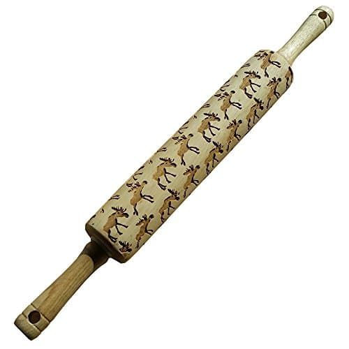 Rolling Pin Moose Embossed Pattern