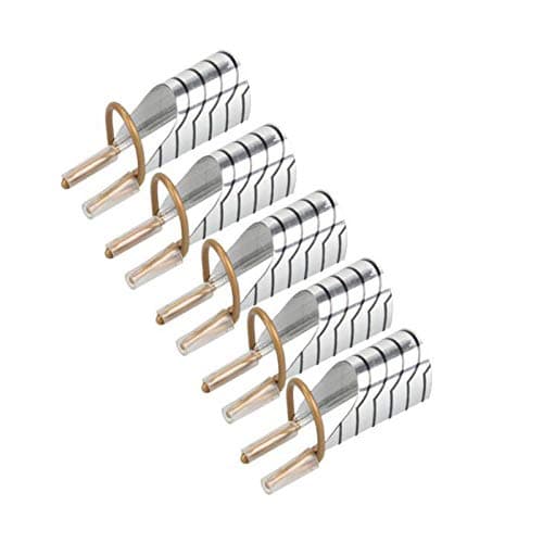 Iycorish 5pc Nail Art C Curved Shape Extension Guide Tips French Foil Acrylic Polish Gel Uv Design Form Reusable Metal Mold Manicure Tool Silver