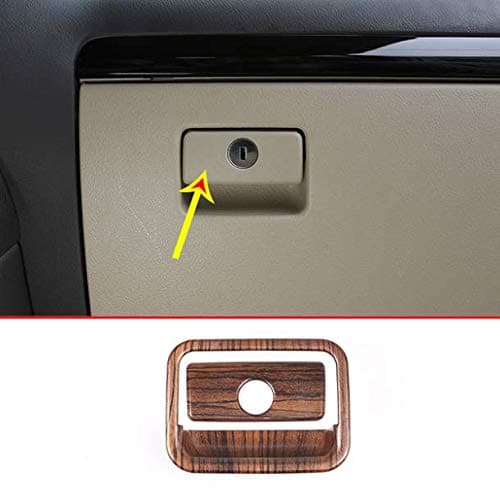 Pine Wood Grain Car ABS Interior Co-Pilot Handle Keyhole Sequin Trim for Toyota Land Cruiser Prado FJ150 150 LC150 2010-2018 Accessories
