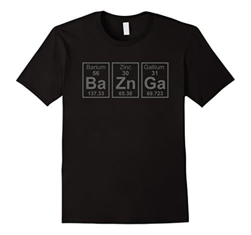 Mens Chemistry Pun Tshirt Science Tee Small Black