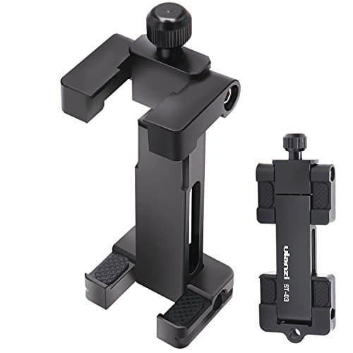 Foldable Phone Clip - TWZ Smartphone Tripod Mount Adapter with Cold Shoe Mount for iPhone Samsung HuaWei Cell Phone Tripod Holder