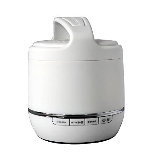 Yuntab Ultra-portable Creative Wireless Bluetooth Speaker, Support TF Card, USB flash Playing Handsfree call and Play music,with Built-in Mic, Has Built in Rechargeable Battery,Works for Iphone, Ipad Mini, Ipad 4/3/2, Itouch, Blackberry, Nexus, Samsung and other Smart Phones Tablet PC White