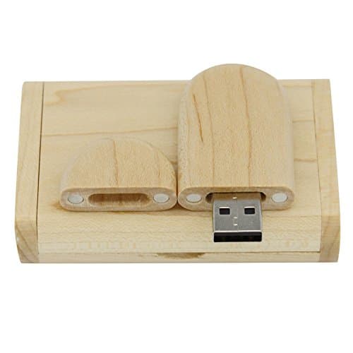 Yaxiny USB 2.0 Flash Drive with Maple Wood Box 2.0/8GB