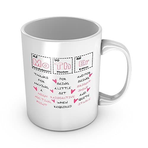 Pandain Mother Elements Ceramic Coffee Mug Periodic Table Science Funny Mother’s Day Gift for Mummy Excellent Birthday Gift for Wife 11 oz