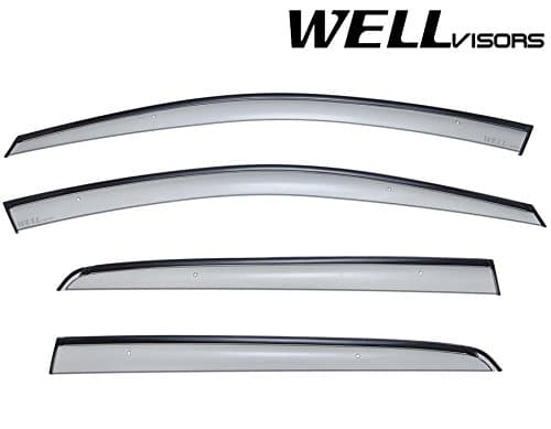WellVisors VW Golf MK7 5DR 15-UP Side Window Vent Visors Smoke Black Trim