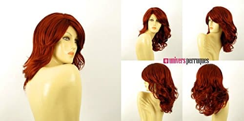 univers perruque Woman Wig Medium Long Curly Copper Intense Ref: Maelys 350